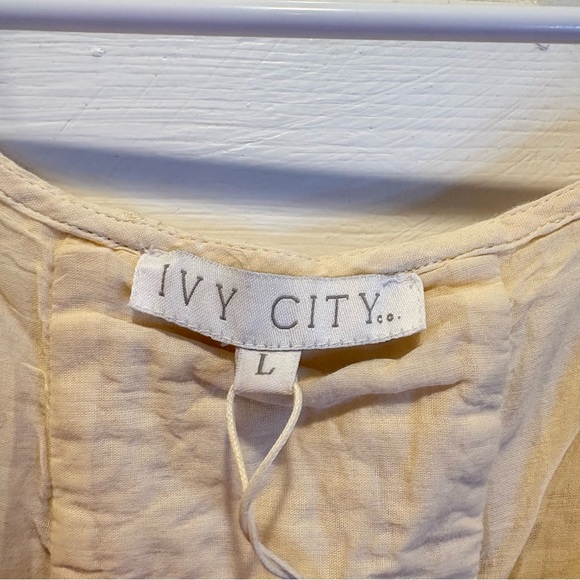 NWT Ivy City Co Cream Long Sleeve Ava Dress - Size Large - Picture 5 of 13